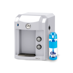 Kit | HEOXI Purificador de água alcalina, ionizada e com super ozônio + Garrafa alcalina